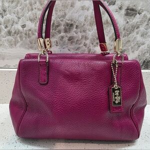 Coach Cranberry Madison Leather Women's Satchel Handbag - Like New
